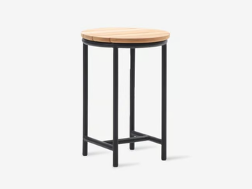 WICKED - Round aluminium and wood high side table by Vincent Sheppard - view 2